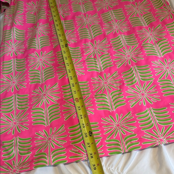 Sailor Sailor Vibrant Pink and Green Floral Dress XL Stretchy Thick - Picture 7 of 10